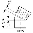Geberit 393621141  Silent-Pro Bogen