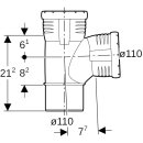 Geberit 39355555141 Embranchement coud&eacute; Silent-Pro Silent-Pro