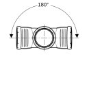 Geberit 393665141 Silent-Pro branche coud&eacute;e 2 fois