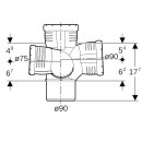 Geberit 393463141 Silent-Pro Schachtbogenabzweig