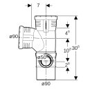 Geberit 393462141 Silent-Pro Branche dangle combin&eacute;e Silent-Pro