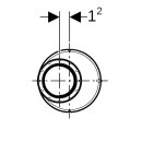 Geberit 393674141  Silent-Pro Reduktion exzentrisch