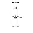 Geberit 393299261  Rohrschelle d50 ged&auml;mmt