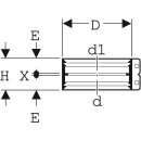 Geberit 359441002  &Uuml;bergangsspannverbinder Edelstahl