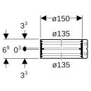 Geberit 359446002 &Uuml;bergangsspannverbinder Edelstahl