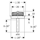 Geberit 359105001 Pluvia Dachwassereinl. mit Bef.-Fl.
