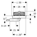 Geberit 359117001 Pluvia Entr&eacute;e deau de toiture avec Bef.-