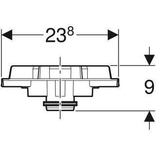 Geberit 359114001  Pluvia Notüberlauf