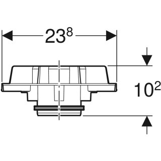 Geberit 359101001 Pluvia Notüberlauf