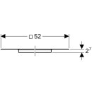 Geberit 359119001 Pluvia Anschlussblech universell