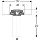 Geberit 359037001  Dachwassereinlauf mit Anschlussblech