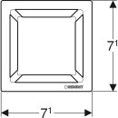 Geberit 154311001  Geberit Designrost &quot;Circle&quot;, 8 x 8 cm