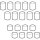 Geberit 242206001 Jeu de capuchons amortisseursGeberit