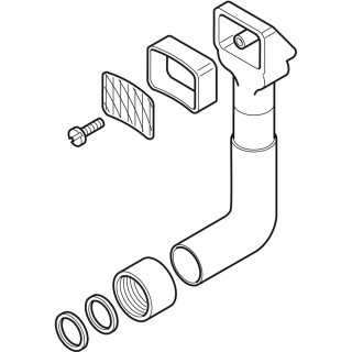 Geberit 242083001 Set de trop-plein, fermé