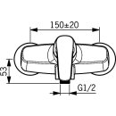 HANSA 45120183 Mitigeur douche une main