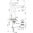 Mitigeur Lavabo Ideal Standard Tesi monocommande Chrom&eacute; A6563AA