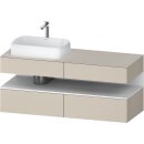 DURAVIT QA4765018830010 QTG KWTU WH Ek. 1400x550x600 Tp. Smt