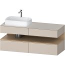 DURAVIT QA4765030910000 QTG KWTU WH Ek. 1400x550x600 Tp. Mt.