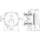 IDEAL STANDARD A6725AA Badearmatur UP Ceraflex, Bausatz 2,