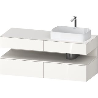DURAVIT QA4766084220000 QAT KWTU WH Eck 1400x550x600 Wß Hgl.