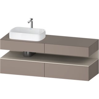 DURAVIT QA4777083430000 QAT KWTU WH Eck 1600x550x600 bs. Mt.