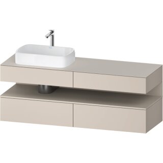 DURAVIT QA4777083910000 QAT KWTU WH Eck 1600x550x600 Tp. Mt.
