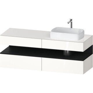 DURAVIT QA4778016220010 QAT KWTU WH Eck 1600x550x600 Wß Hgl.