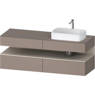 DURAVIT QA4778083430000 QTG KWTU WH Ek. 1600x550x600 bs. Mt.