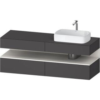 DURAVIT QA4778084490000 QTG KWTU WH Ek. 1600x550x600 Gt Mt. H