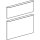Geberit 244343001 Schubladenfront (2 St.) inkl. Griffe