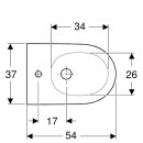 Geberit 500690JT1 ONE Wandbidet, geschlossene Form