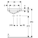 Geberit 501830JT1 iCon Light Handwaschbecken 38x28cm