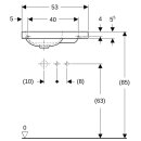 Geberit 501832JT1 iCon Light Handwaschbecken 53x31cm
