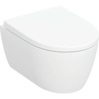 Geberit 502381JT1 iCon Set Wand-WC mit WC-Sitz, Rimfree