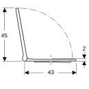 Geberit 502719011 Acanto WC-Sitz mit Abs-Auto.