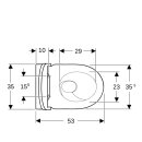 Geberit 502774008 Acanto Set WWC m. WC-Sitz, Tiefsp&uuml;ler