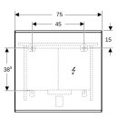 Geberit 502782141 Option Plus Square LSP, direkte Bel.