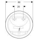 Geberit 502797001 Option Round LSP, direkte / ind. Bel.
