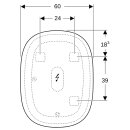 Geberit 502800001 Option Oval Lichtspiegel, ind. Bel.