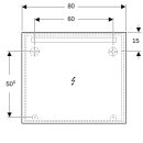 Geberit 502807001 Option Basic Square Lichtspiegel