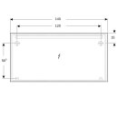 Geberit 502811001 Option Basic Square Lichtspiegel