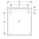 Geberit 502813001 Option Basic Square Lichtspiegel
