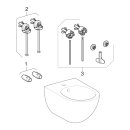 Geberit 502825001 Acanto Wandbidet, mit &Uuml;berlauf