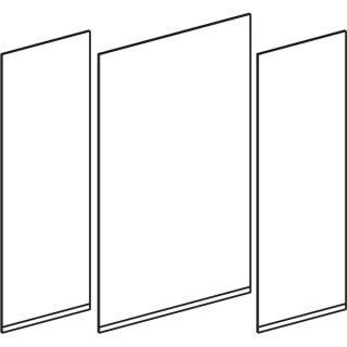 Geberit 595199000 Ensemble portes pour Option Plus (3 pcs.)