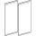 Geberit 595202000 jeu de portes pour option (2 pces)