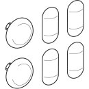 Geberit 598118000 Set Puffer f&uuml;r WC-Deckel Slim