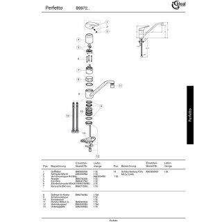 IDEAL STANDARD B960920AA Strahlregler PL-HC-IT, M22x1-S, Chrom