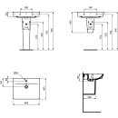 Ideal Standard e0298ma Air de raccordement lavabo, 1 Hl, m.&Uuml;l..,
