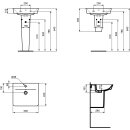 Ideal Standard e0301ma Air de raccordement lavabo, 1 Hl, m.&Uuml;l..,