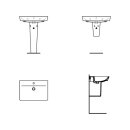 IDEAL STANDARD E030901 Wands&auml;ule Connect Air, f. WT,